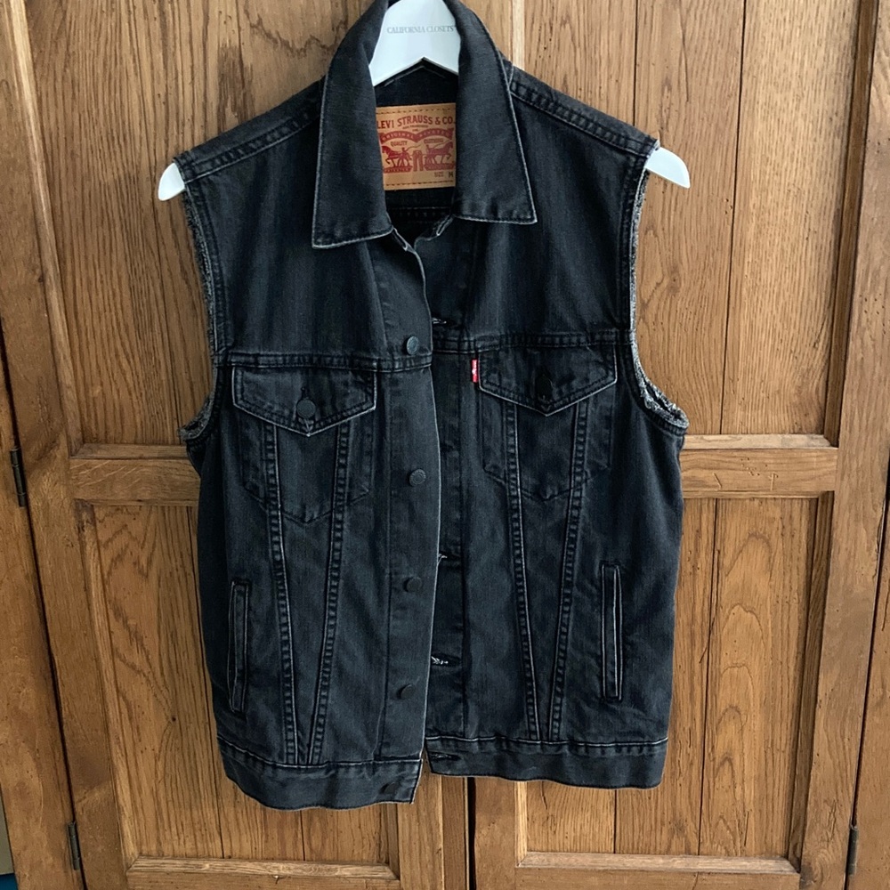 Levi's Charcoal Denim Vest